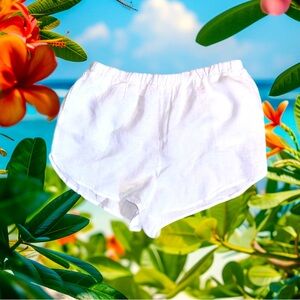 VITAMIN A linen shorts women’s swimsuit coverup size Large